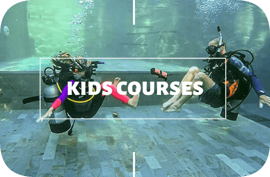 PADI kid courses at legend diving lembongan