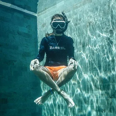 PADI IDC Staff Lembongan Buddha Pose