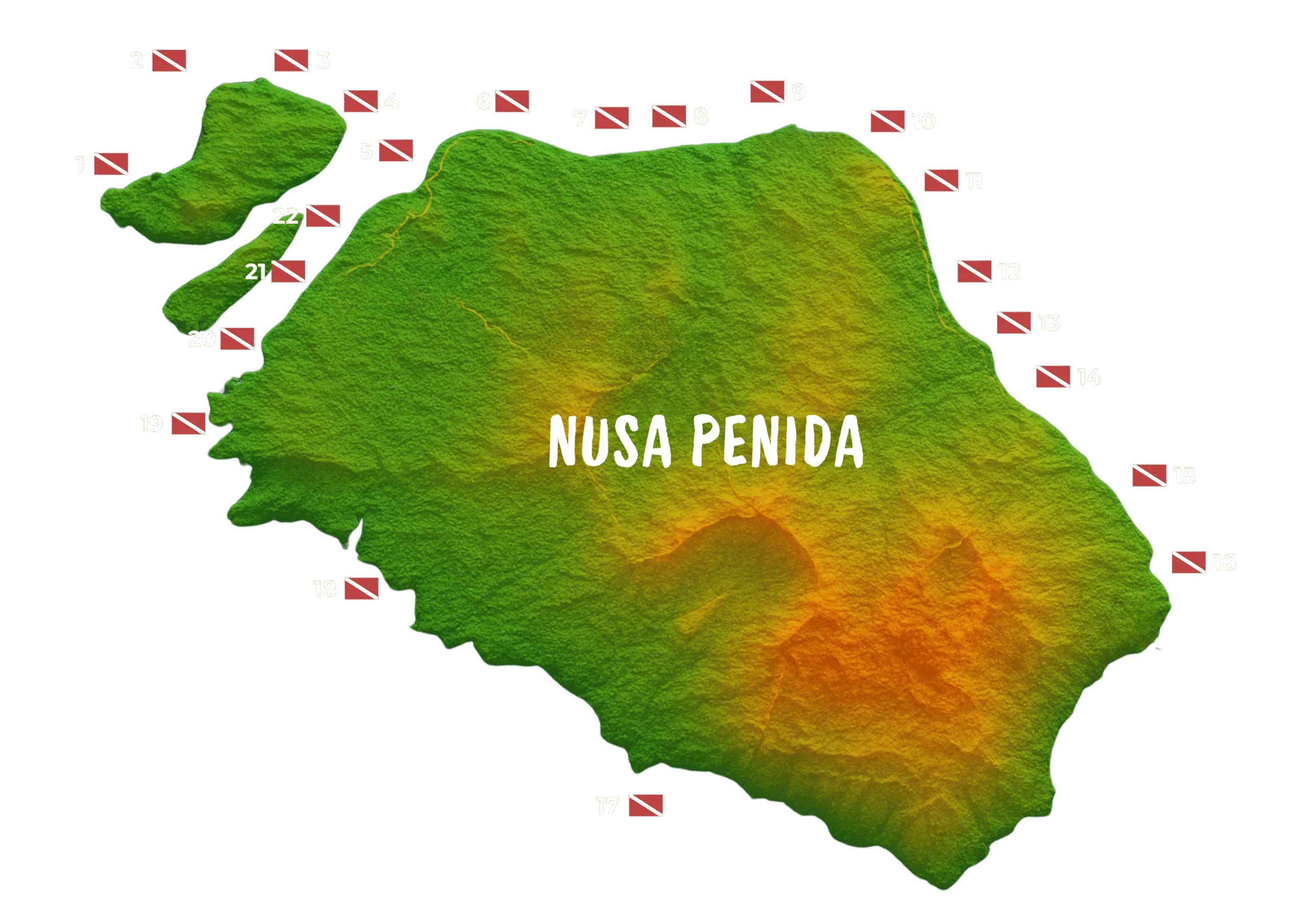 Nusa Penida Map Desktop and Tab