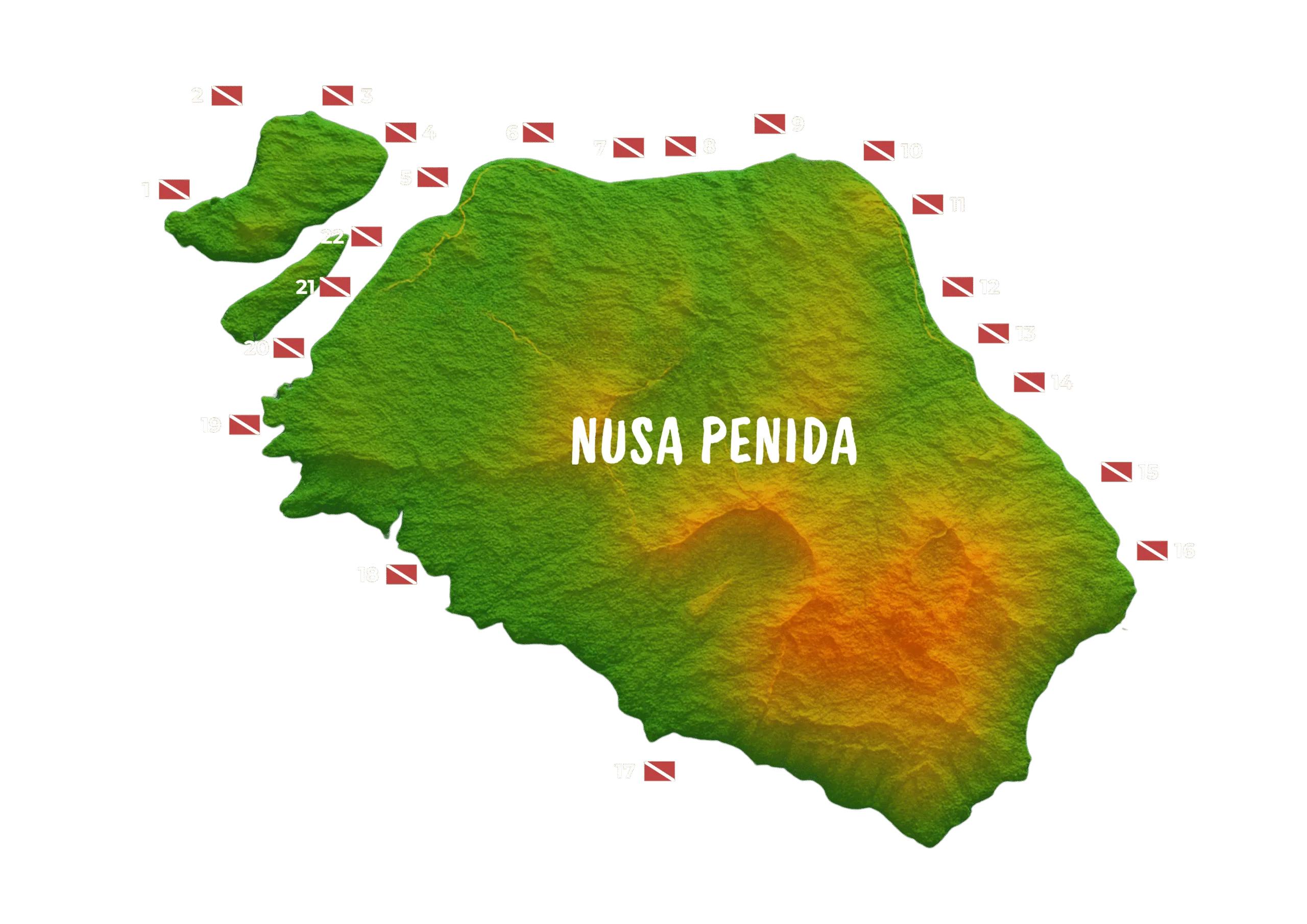 Nusa Penida Map New
